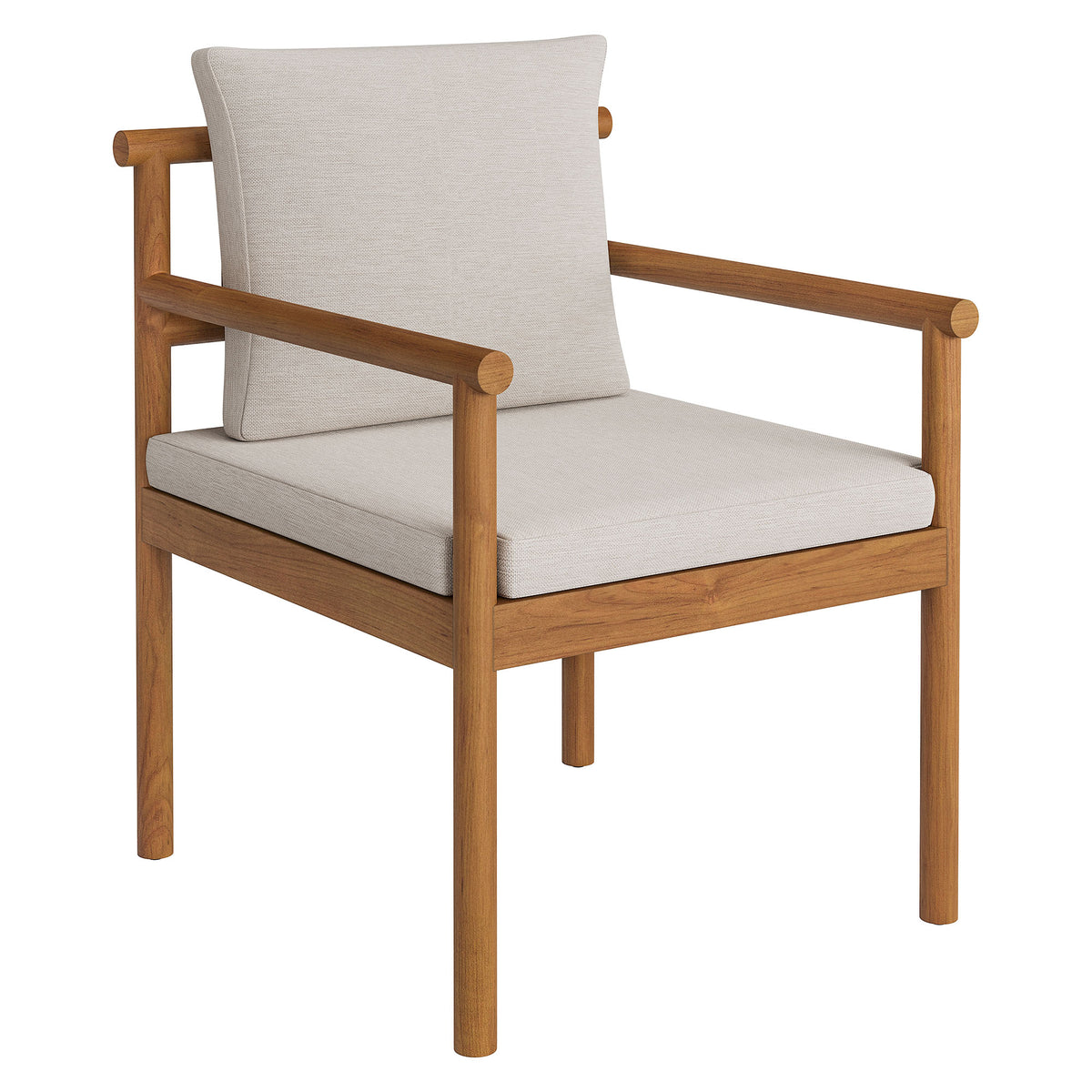 Eleni Outdoor Patio Teak Wood Rope Dining Chair by Modway