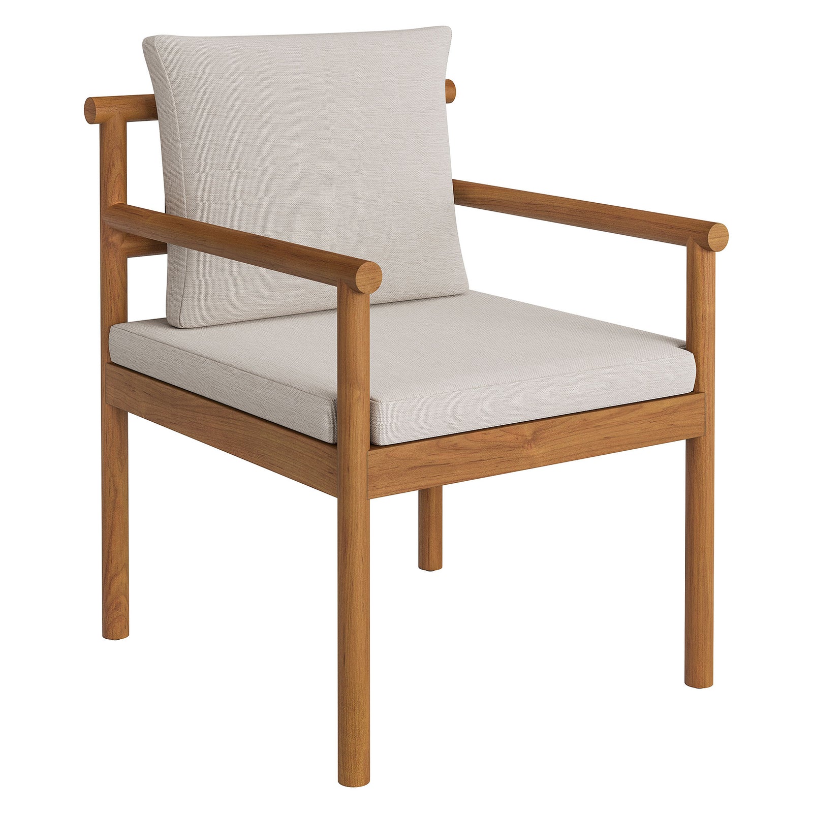 Eleni Outdoor Patio Teak Wood Rope Dining Chair by Modway