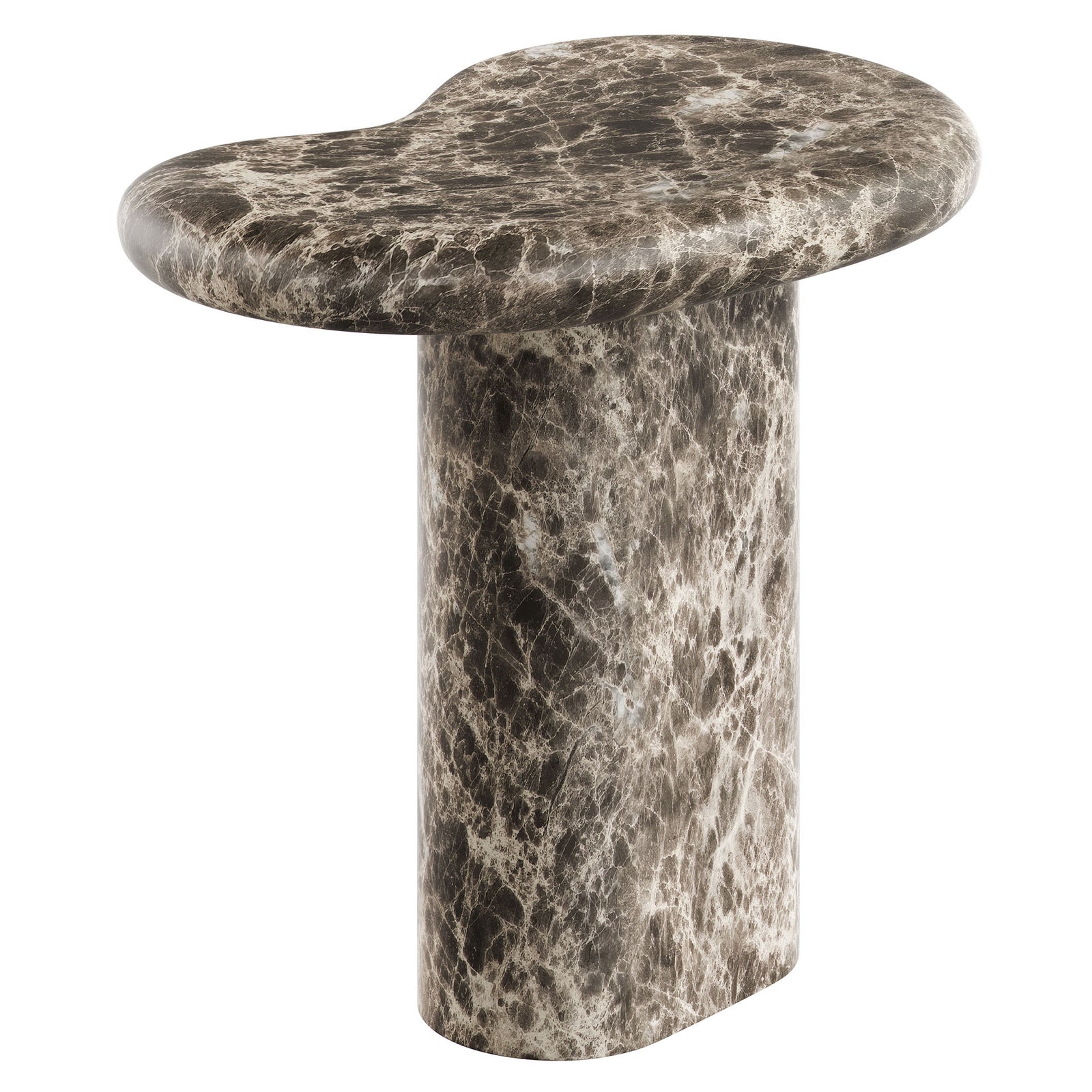 Elowen Outdoor Patio Faux Marble Side Table by Modway