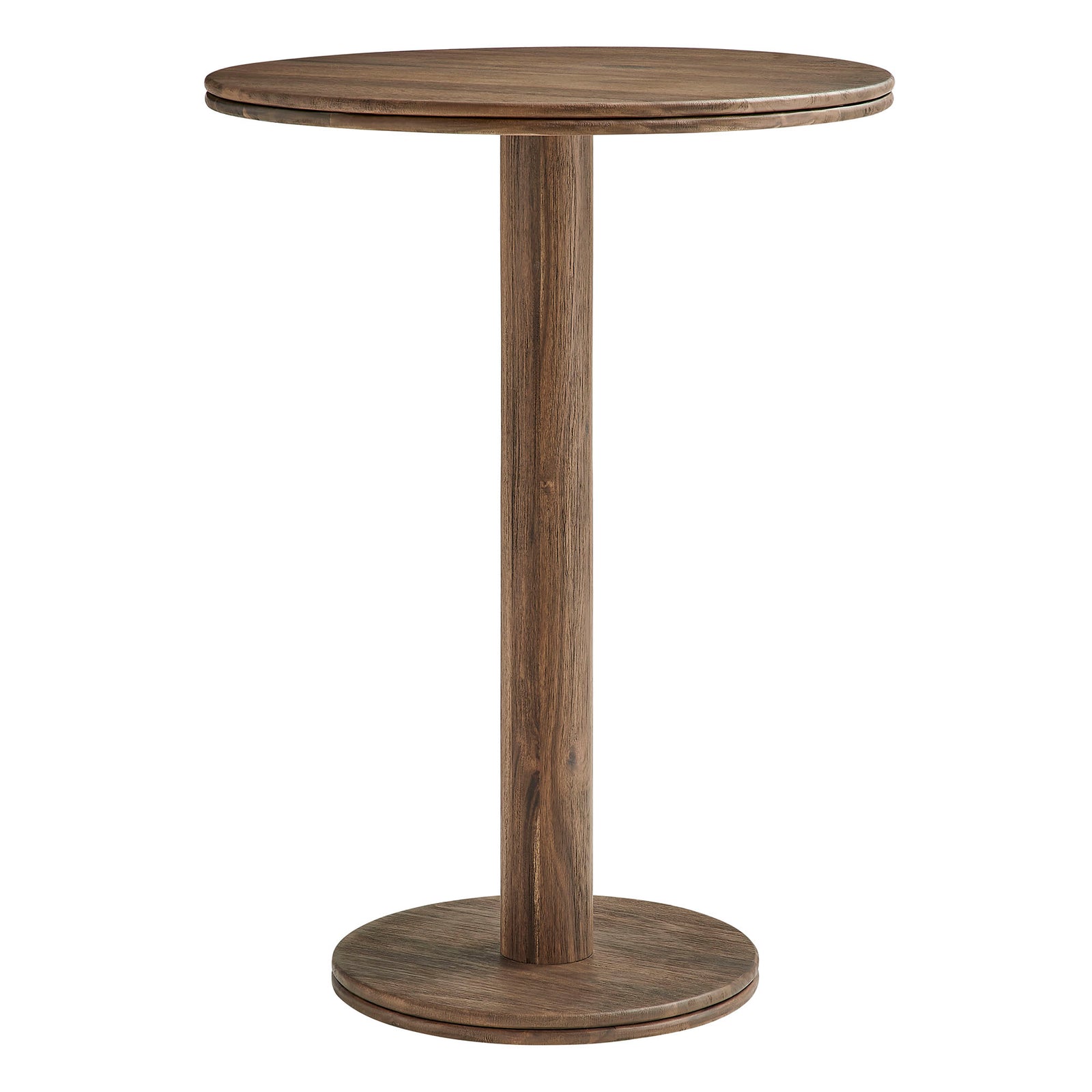 Neo 3-Piece Round Indoor - Outdoor Patio Patio Wood Bar Table And Stool Set by Modway
