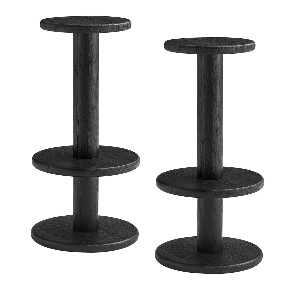 Neo 3-Piece Round Indoor - Outdoor Patio Patio Wood Bar Table And Stool Set by Modway