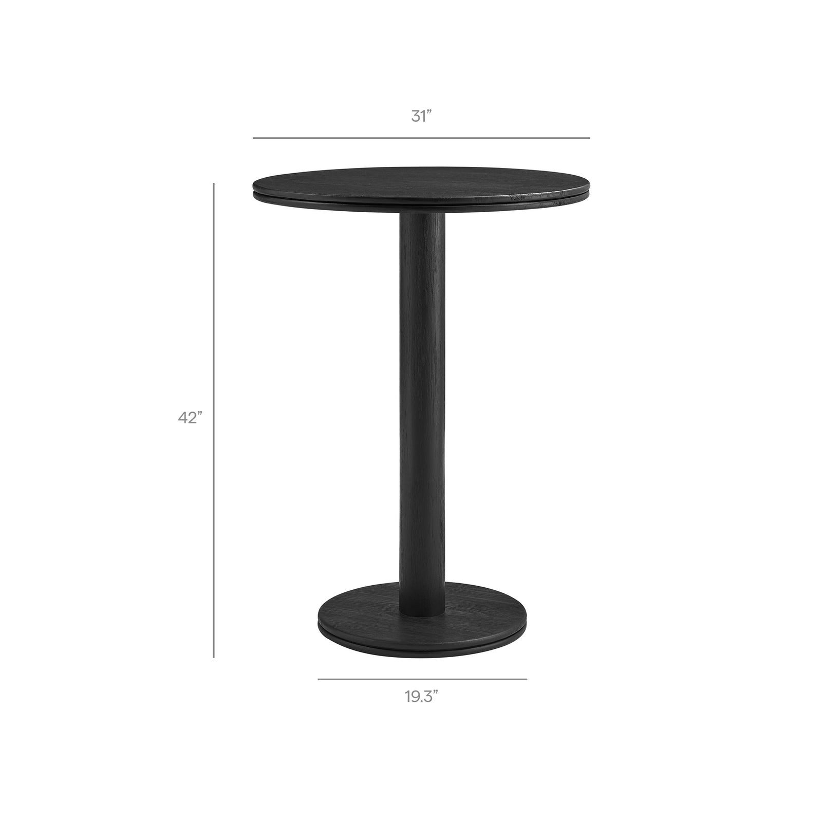 Neo 5-Piece Round Indoor - Outdoor Patio Round Patio Bar Table And Stool Set by Modway