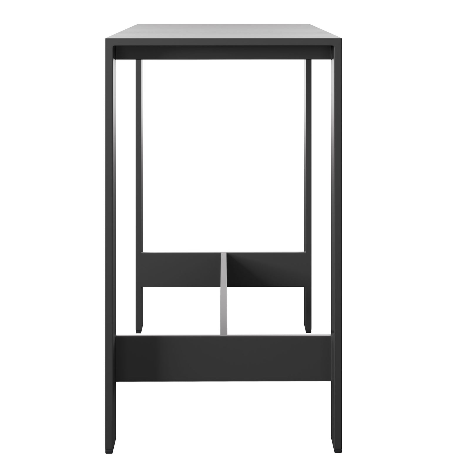 Tahoe 59 Inch Rectangle Outdoor Patio Aluminum Bar Table by Modway