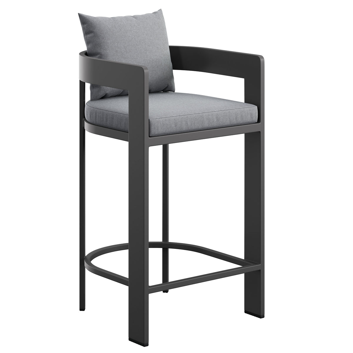 Tahoe Outdoor Patio Patio Aluminum Bar Chair by Modway