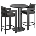 Tahoe 3-Piece Outdoor Patio Aluminum Bar Set by Modway
