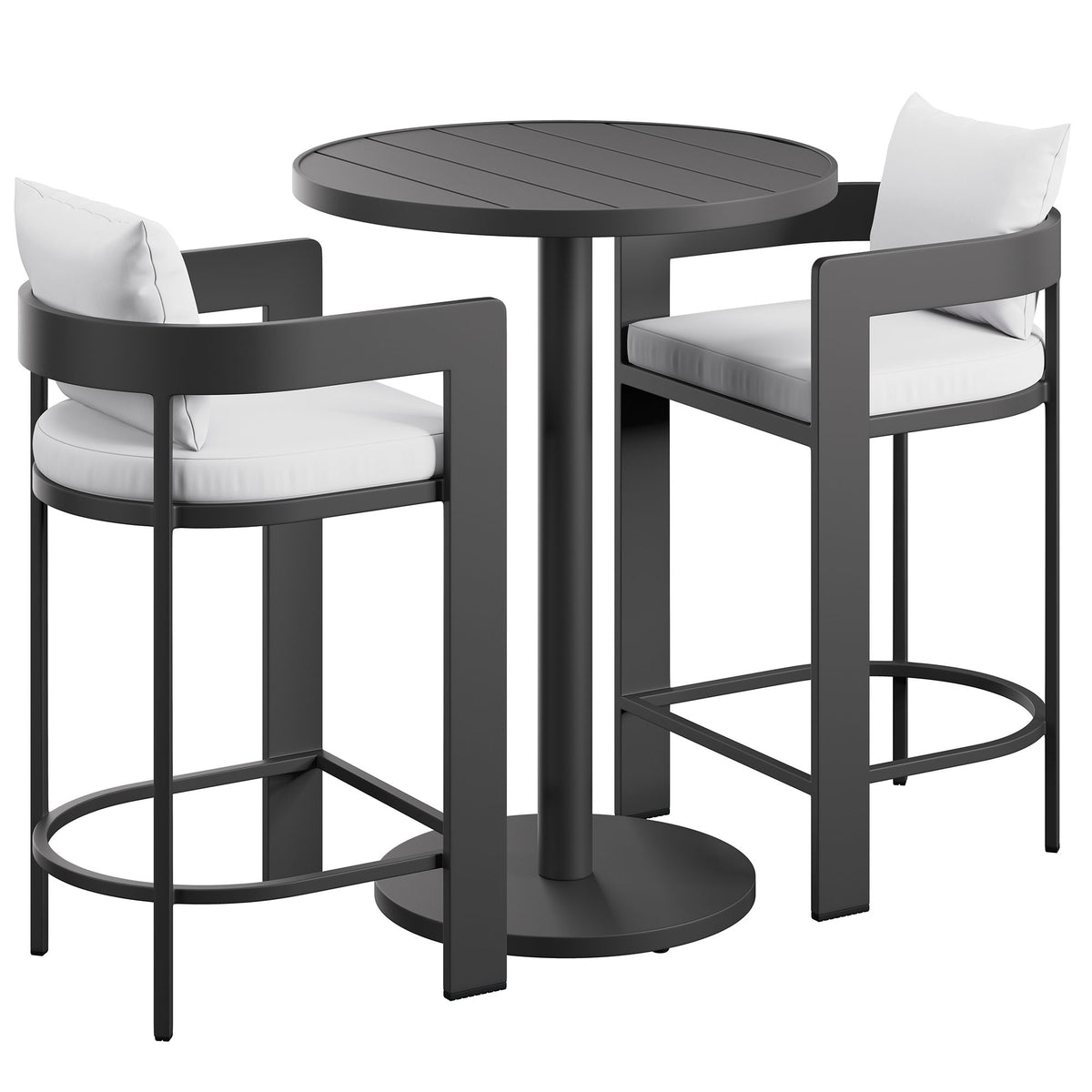 Tahoe 3-Piece Outdoor Patio Aluminum Bar Set by Modway