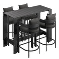 Tahoe 5-Piece Outdoor Patio Bar Table Set by Modway