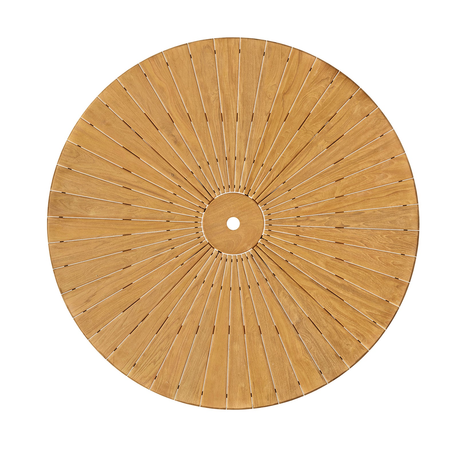 Cielo 59" Sunburst Outdoor Patio Teak Dining Table by Modway