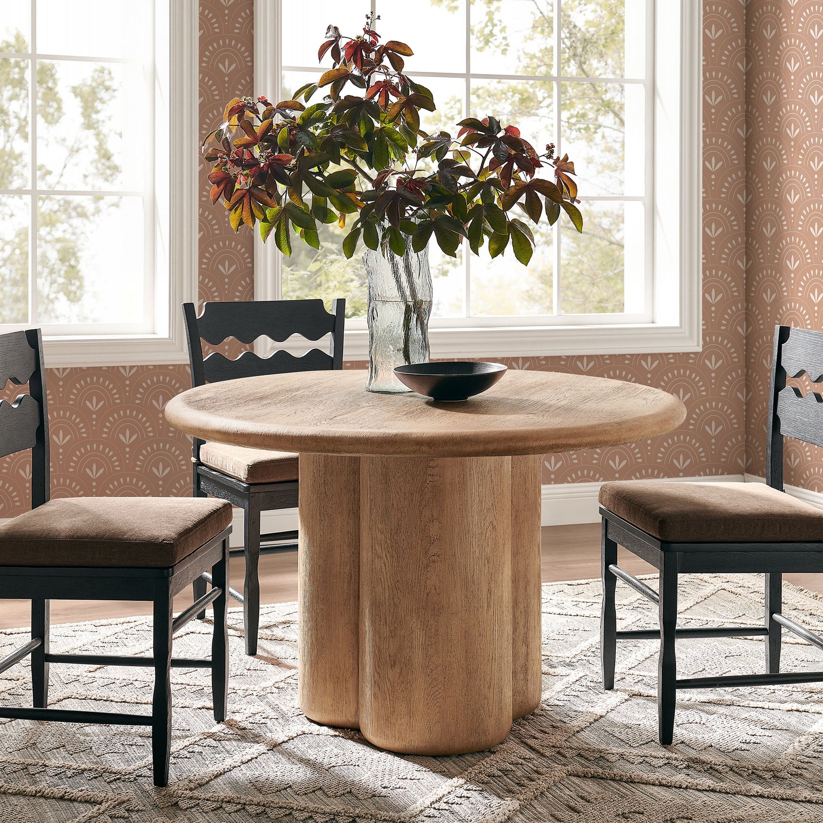 Tori 48 Inch Round Indoor and Outdoor Patio Dining Table by Modway
