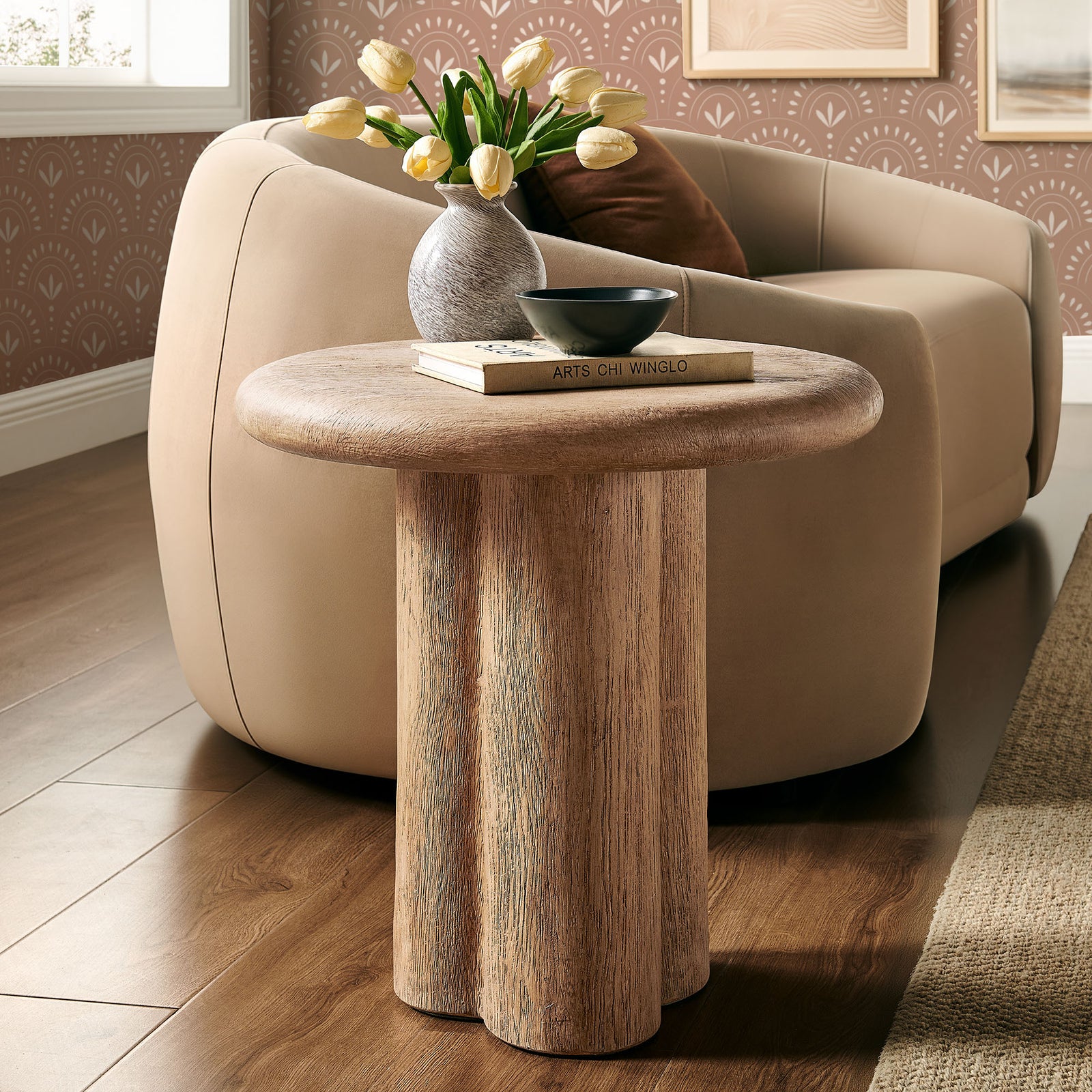 Tori 20 Inch Round Indoor and Outdoor Patio Side Table by Modway