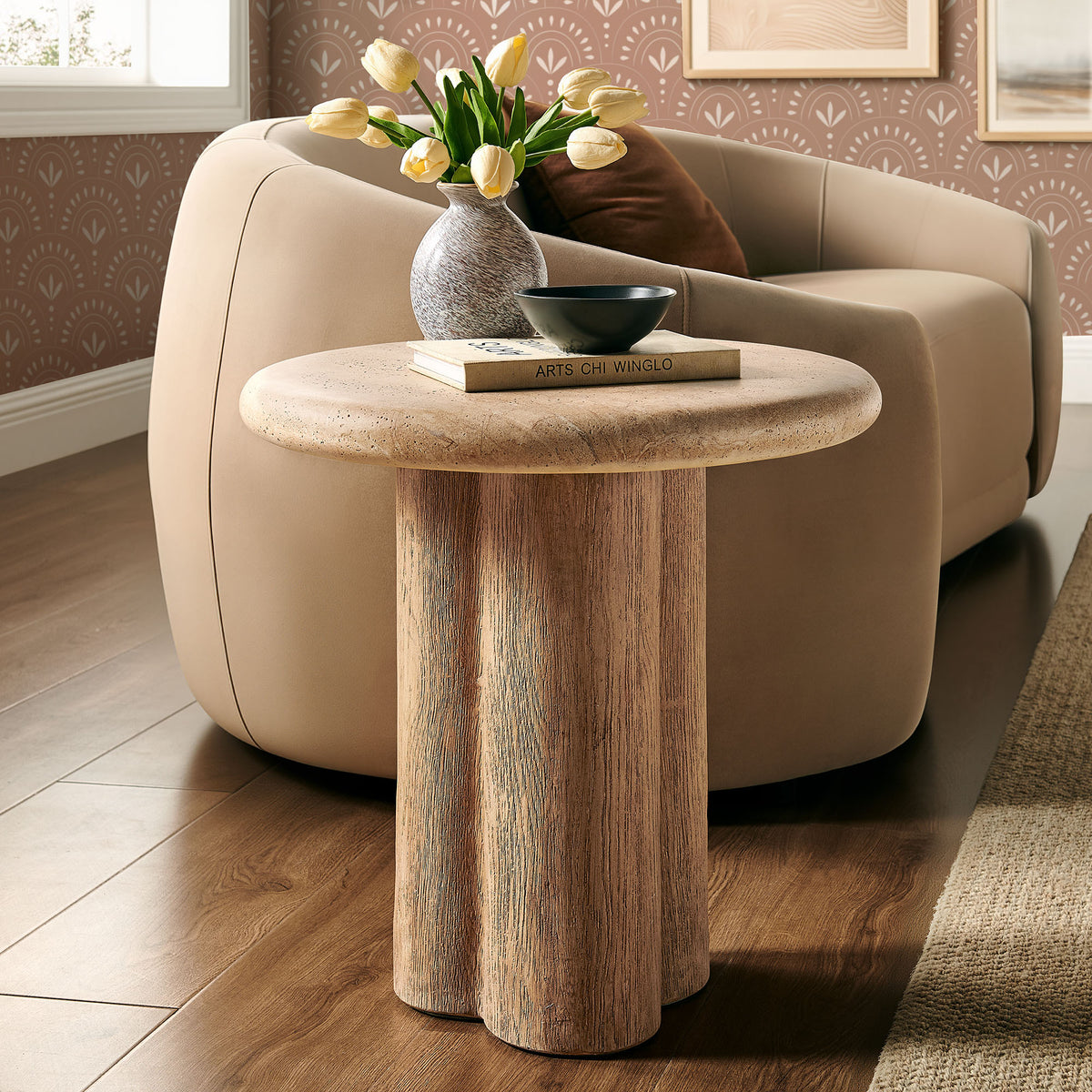 Tori 20 Inch Round Indoor and Outdoor Patio Side Table by Modway