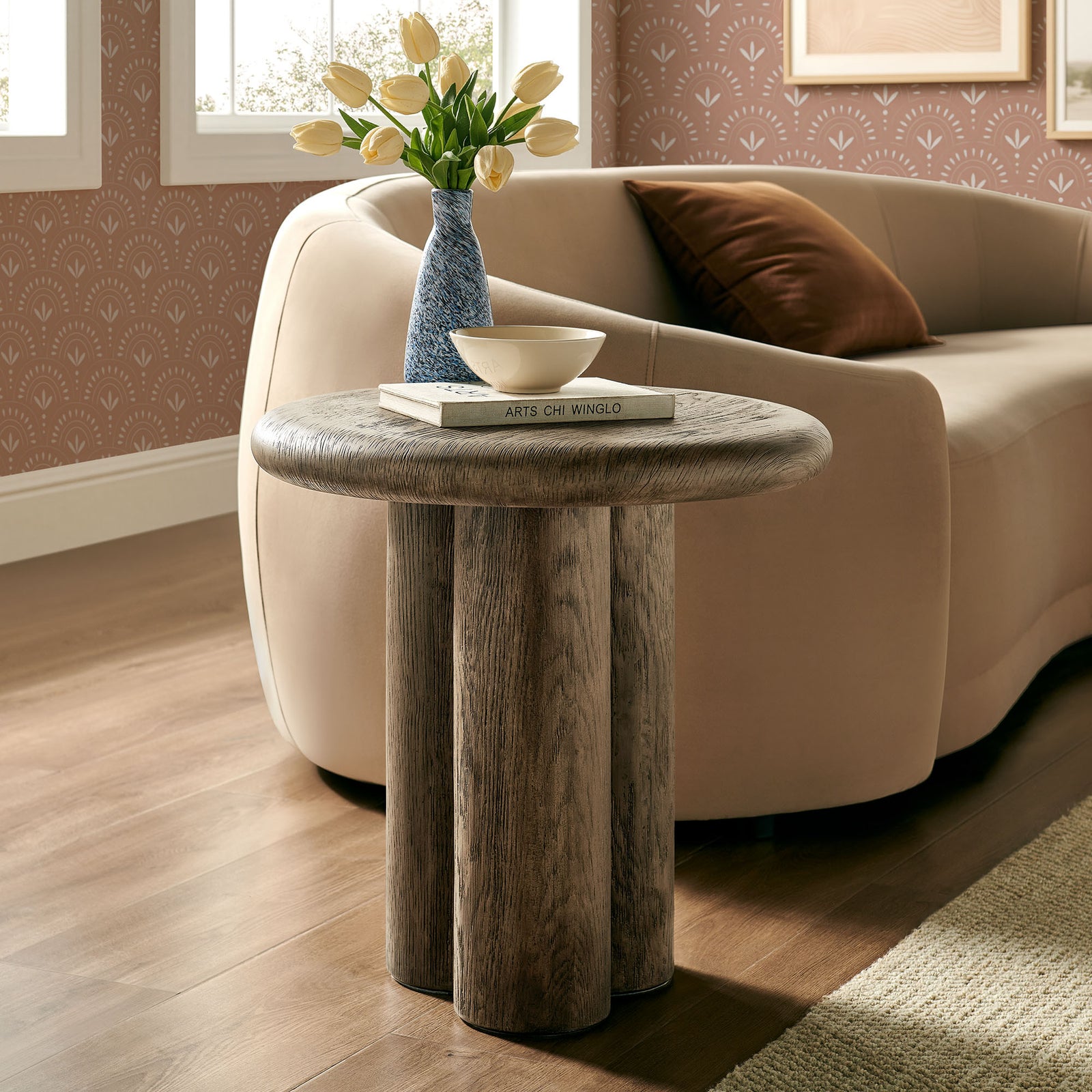 Tori 20 Inch Round Indoor and Outdoor Patio Side Table by Modway