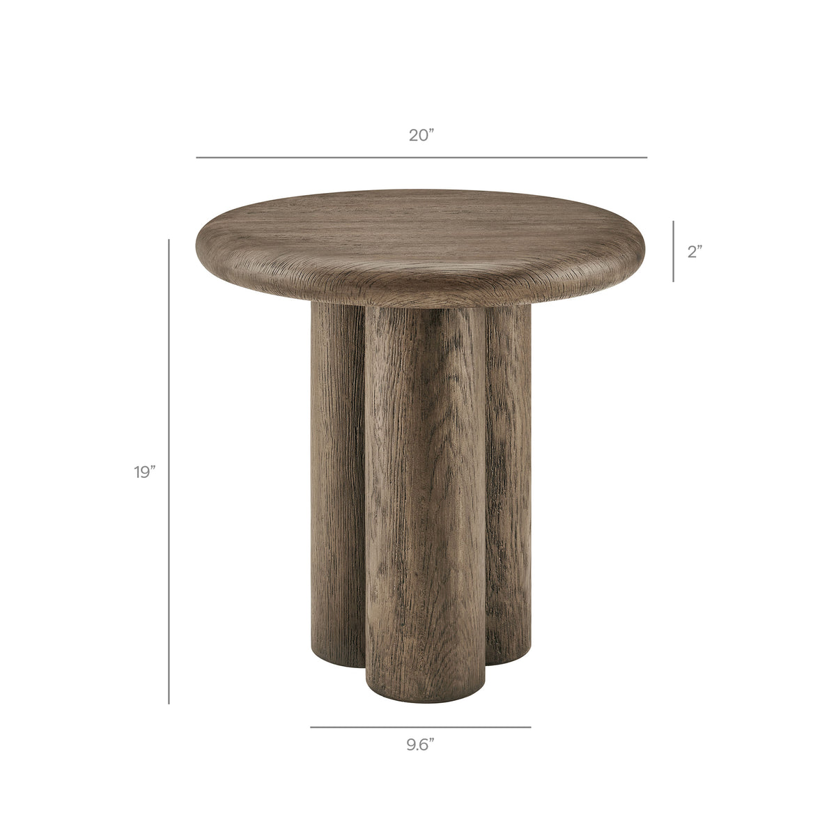 Tori 20 Inch Round Indoor and Outdoor Patio Side Table by Modway