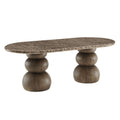 Pietra Indoor Outdoor Patio Oval Dining Table by Modway