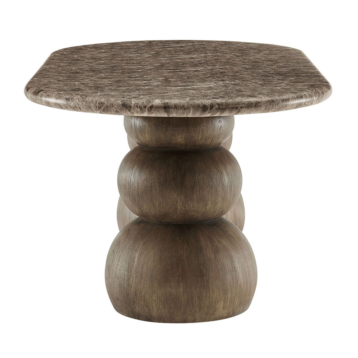 Pietra Indoor Outdoor Patio Oval Dining Table by Modway