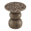 Pietra Indoor Outdoor Patio Round Side Table by Modway