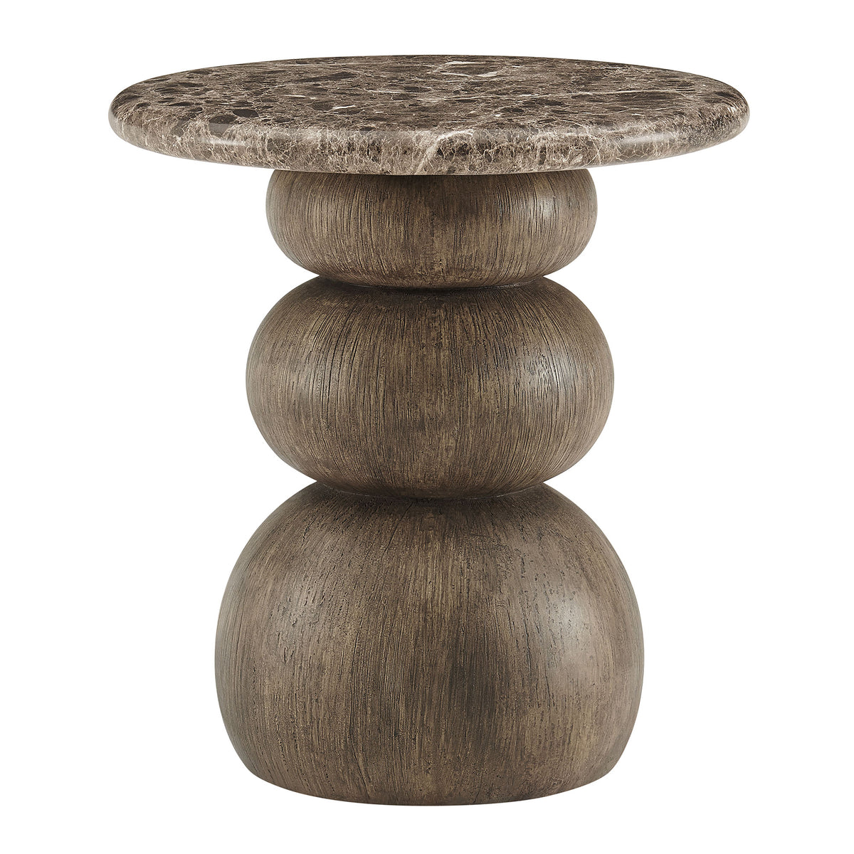 Pietra Indoor Outdoor Patio Round Side Table by Modway