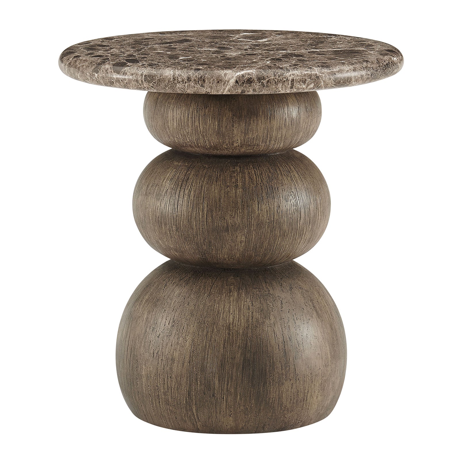 Pietra Indoor Outdoor Patio Round Side Table by Modway