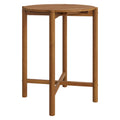 Eleni Round 35 Inch Outdoor Patio Teak Wood Round Bar Table by Modway