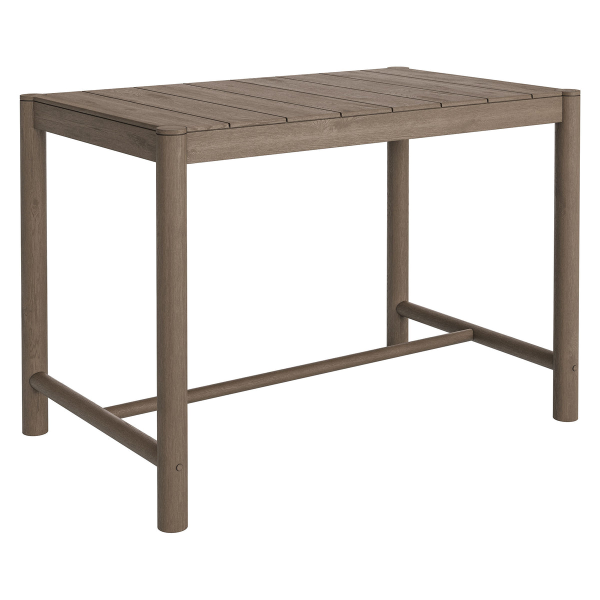 Eleni Rectangle 56-Inch Outdoor Patio Teak Wood Rectangular Bar Table by Modway