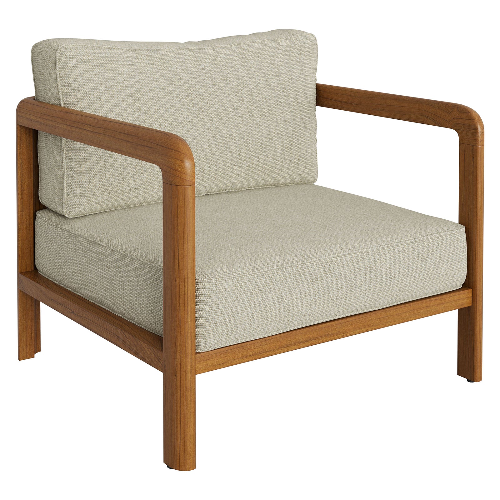 Kona Outdoor Patio Teak Wood Armchair by Modway