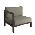 Kona Outdoor Patio Teak Wood Left-Arm Facing Modular Armchair by Modway