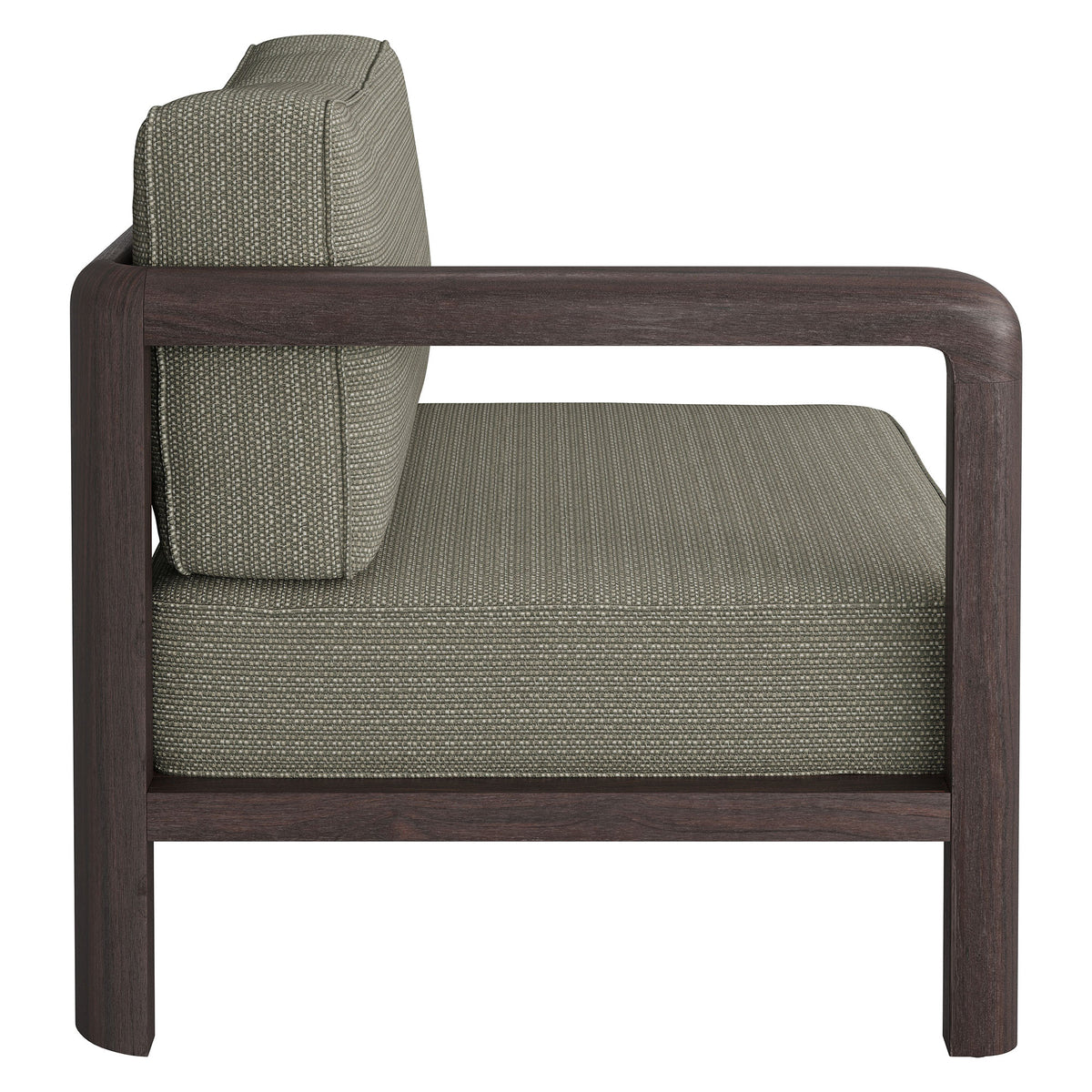 Kona Outdoor Patio Teak Wood Left-Arm Facing Modular Armchair by Modway