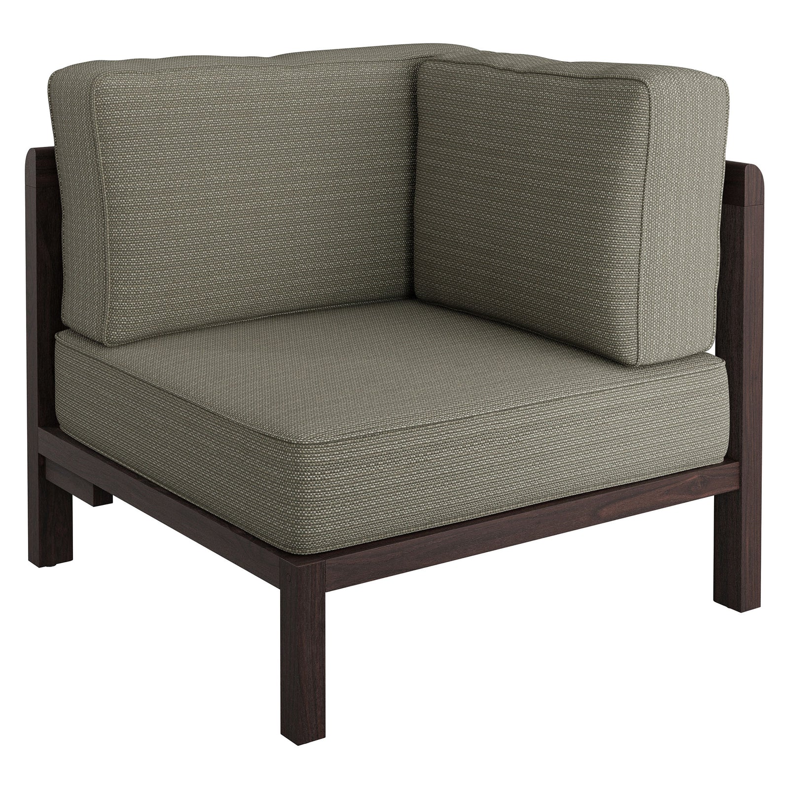 Kona Outdoor Patio Teak Wood Corner Modular Chair by Modway
