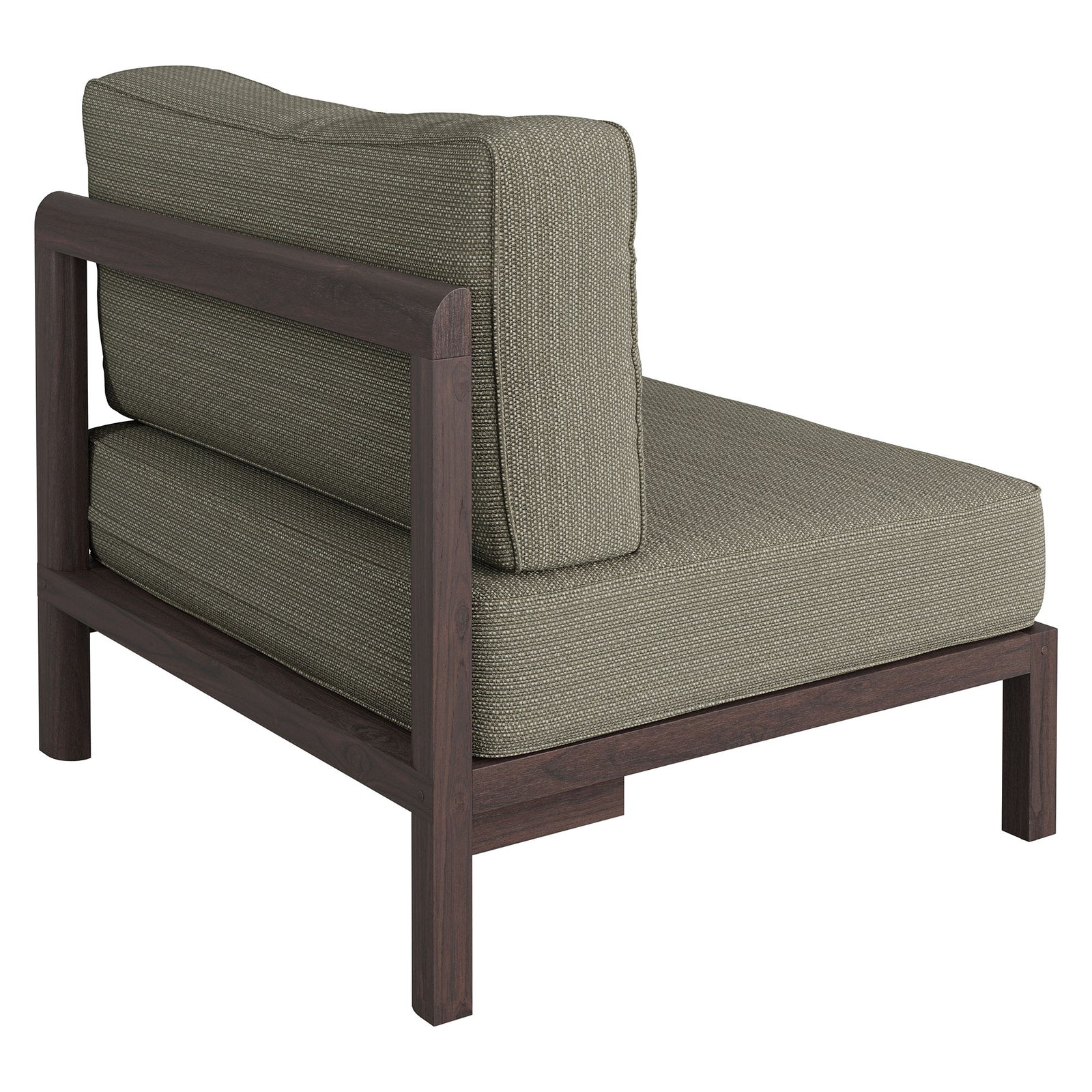 Kona Outdoor Patio Teak Wood Armless Modular Chair by Modway