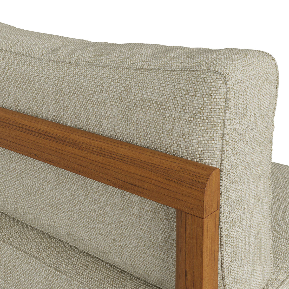Kona Outdoor Patio Teak Wood Armless Modular Chair by Modway