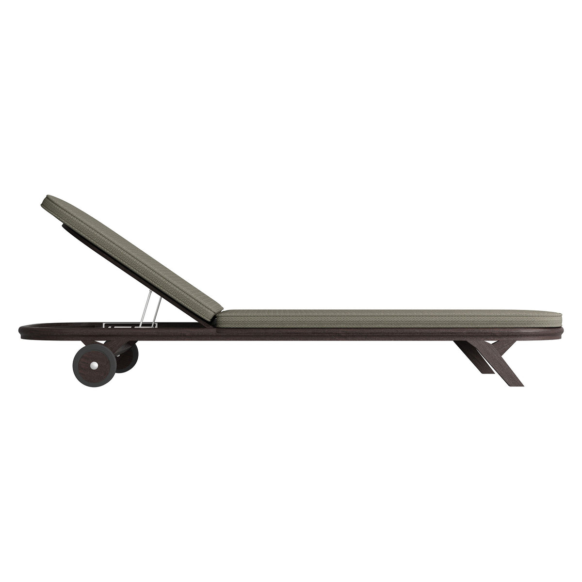 Kona Outdoor Patio Teak Wood Chaise Lounge Chair by Modway