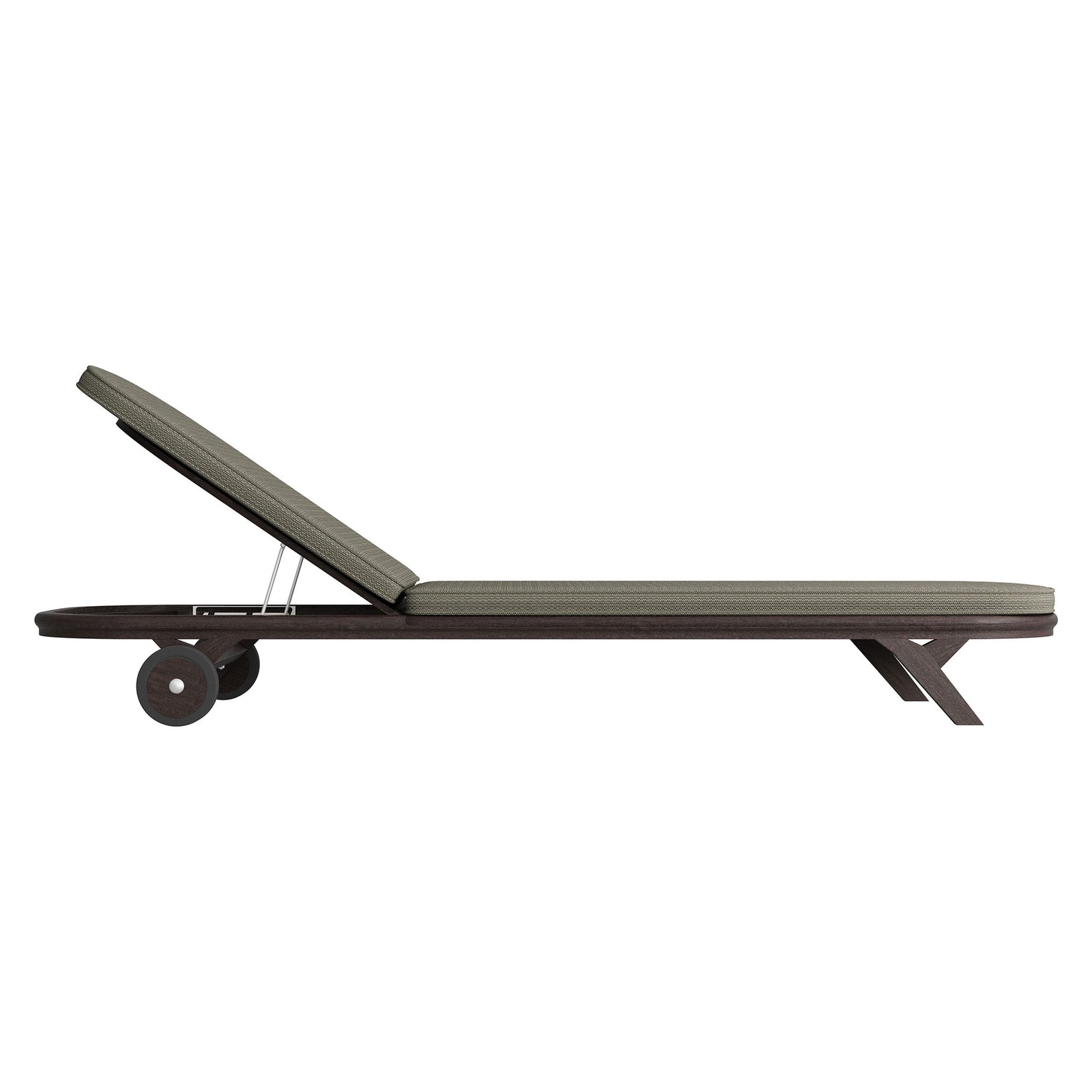 Kona Outdoor Patio Teak Wood Chaise Lounge Chair by Modway