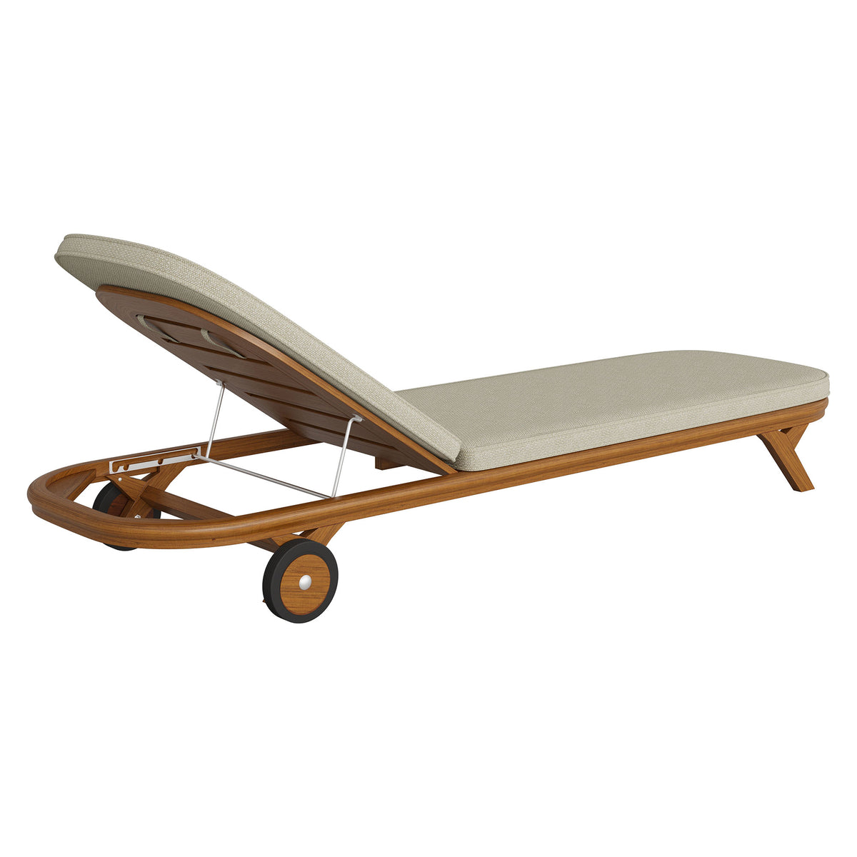 Kona Outdoor Patio Teak Wood Chaise Lounge Chair by Modway