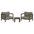Kona 3-Piece Outdoor Patio Teak Wood Furniture Set by Modway