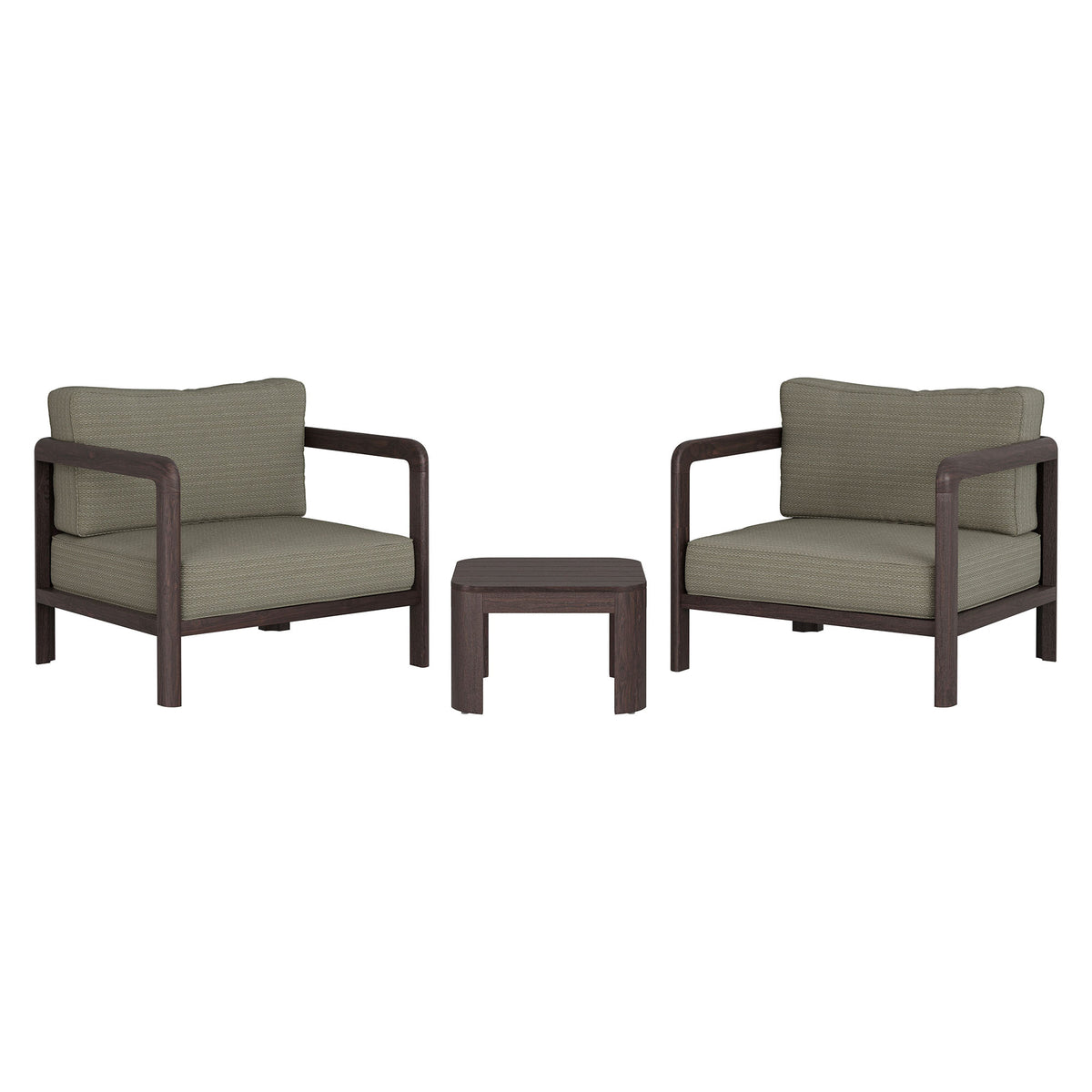 Kona 3-Piece Outdoor Patio Teak Wood Furniture Set by Modway