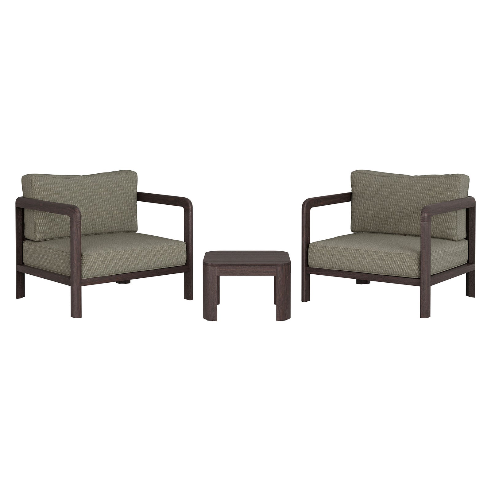 Kona 3-Piece Outdoor Patio Teak Wood Furniture Set by Modway