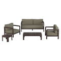 Kona 5-Piece Outdoor Patio Teak Wood Furniture Set by Modway