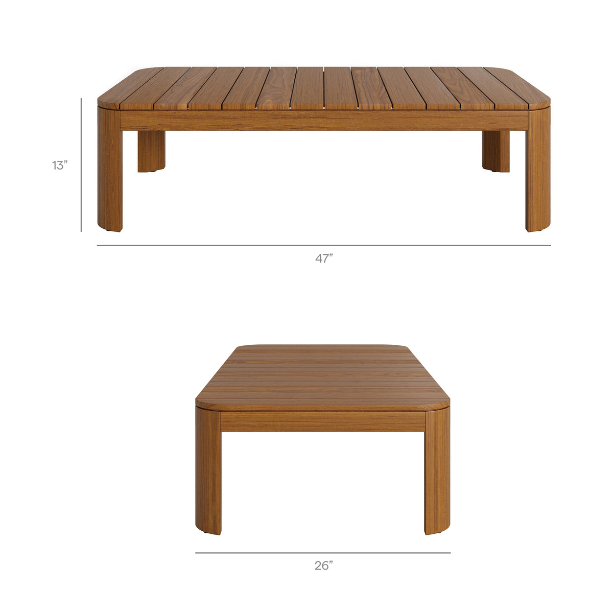 Kona 4-Piece Outdoor Patio Teak Wood Furniture Set by Modway