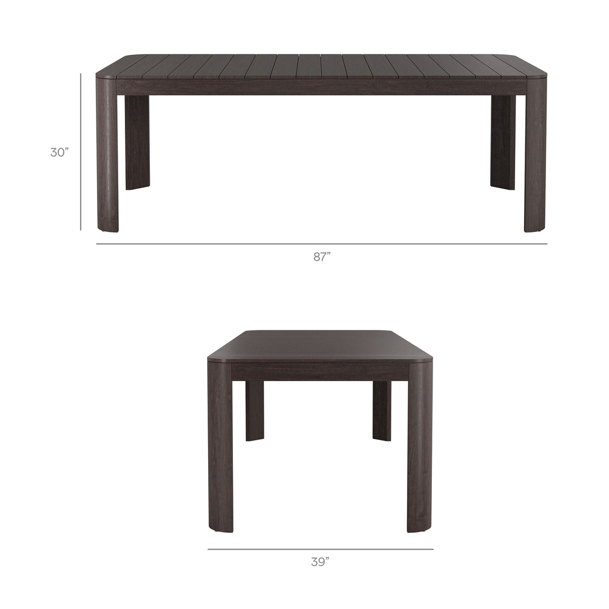 Kona 7-Piece Outdoor Patio Teak Wood Dining Set by Modway