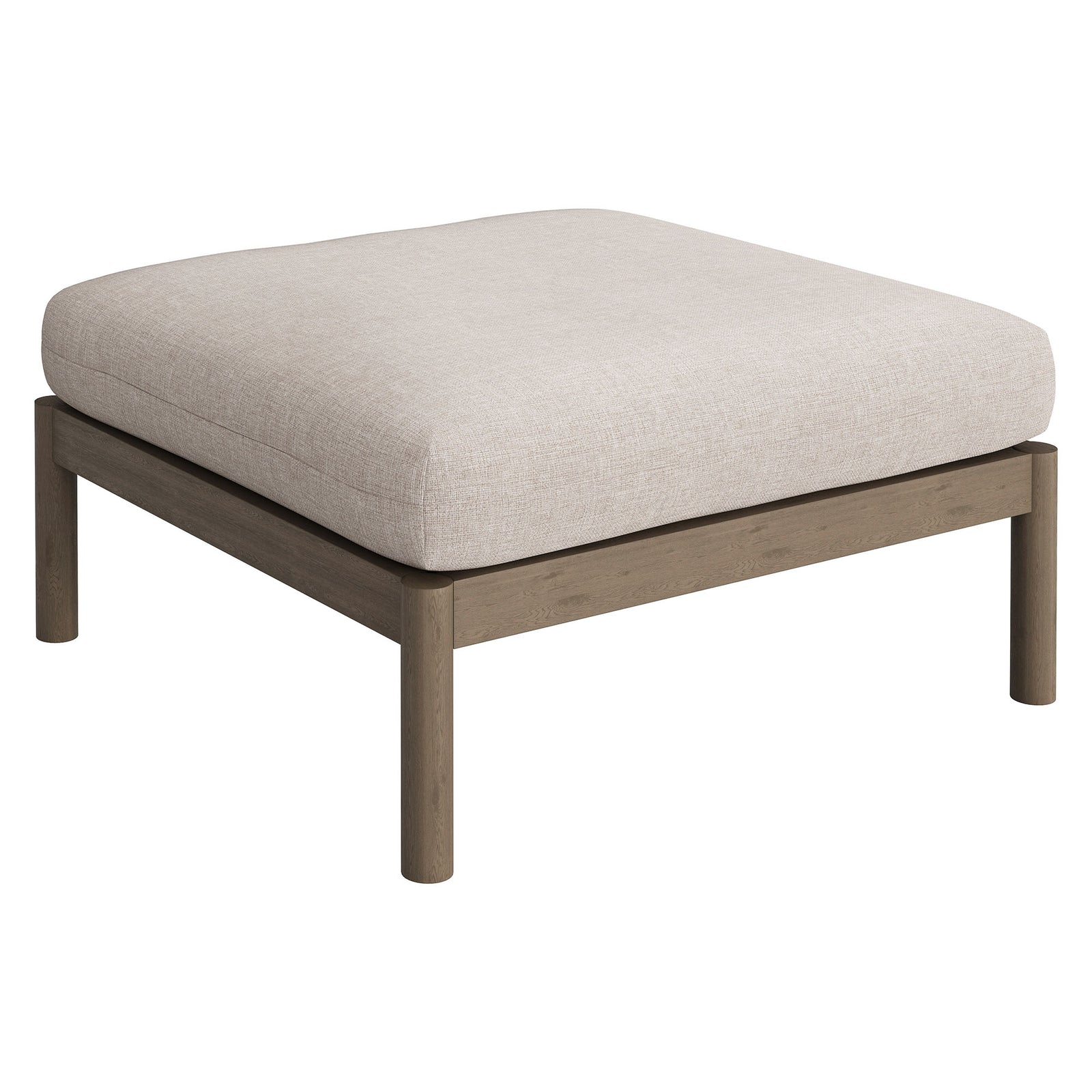 Eleni 2-Piece Outdoor Patio Teak Wood Loveseat with Ottoman Set by Modway