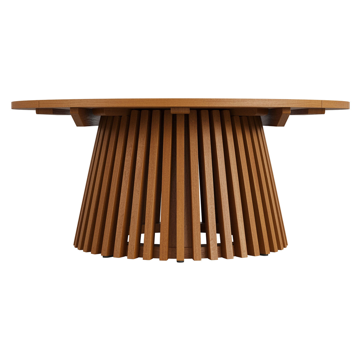 Lane 39 Inch Round Outdoor Patio Teak Wood Coffee Table by Modway