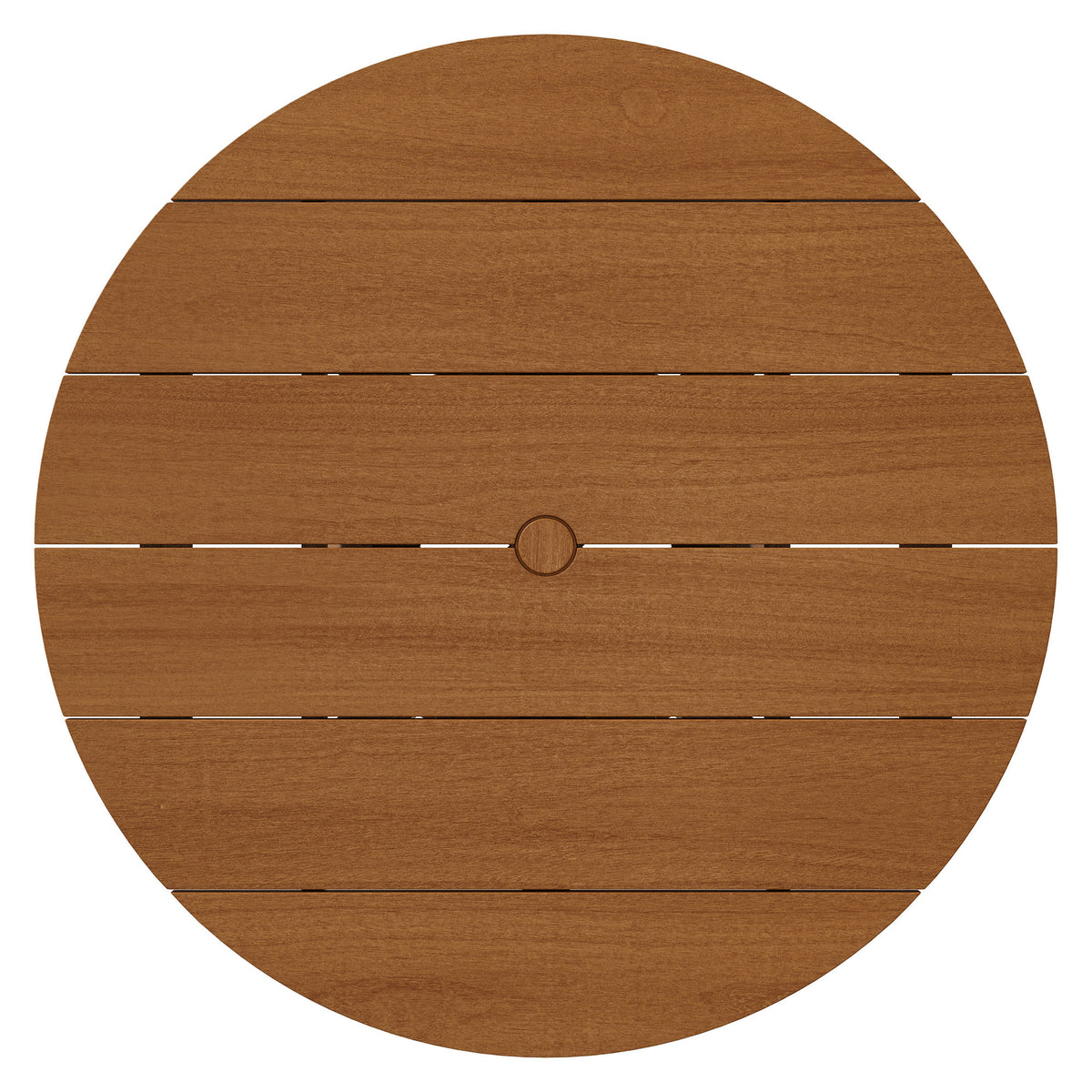 Lane 39 Inch Round Outdoor Patio Teak Wood Dining Table by Modway
