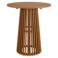 Lane 35 Inch Round Outdoor Patio Teak Wood Bar Table by Modway
