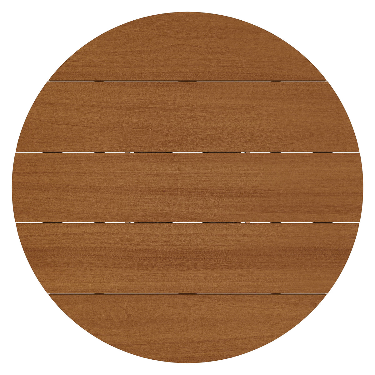 Lane 35 Inch Round Outdoor Patio Teak Wood Bar Table by Modway