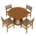 Rowe 5-Piece Outdoor Patio Teak Wood Dining Set by Modway