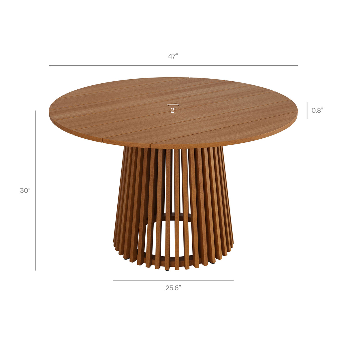 Rowe 5-Piece Outdoor Patio Teak Wood Dining Set by Modway