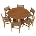Rowe 7-Piece Outdoor Patio Teak Wood Dining Set by Modway