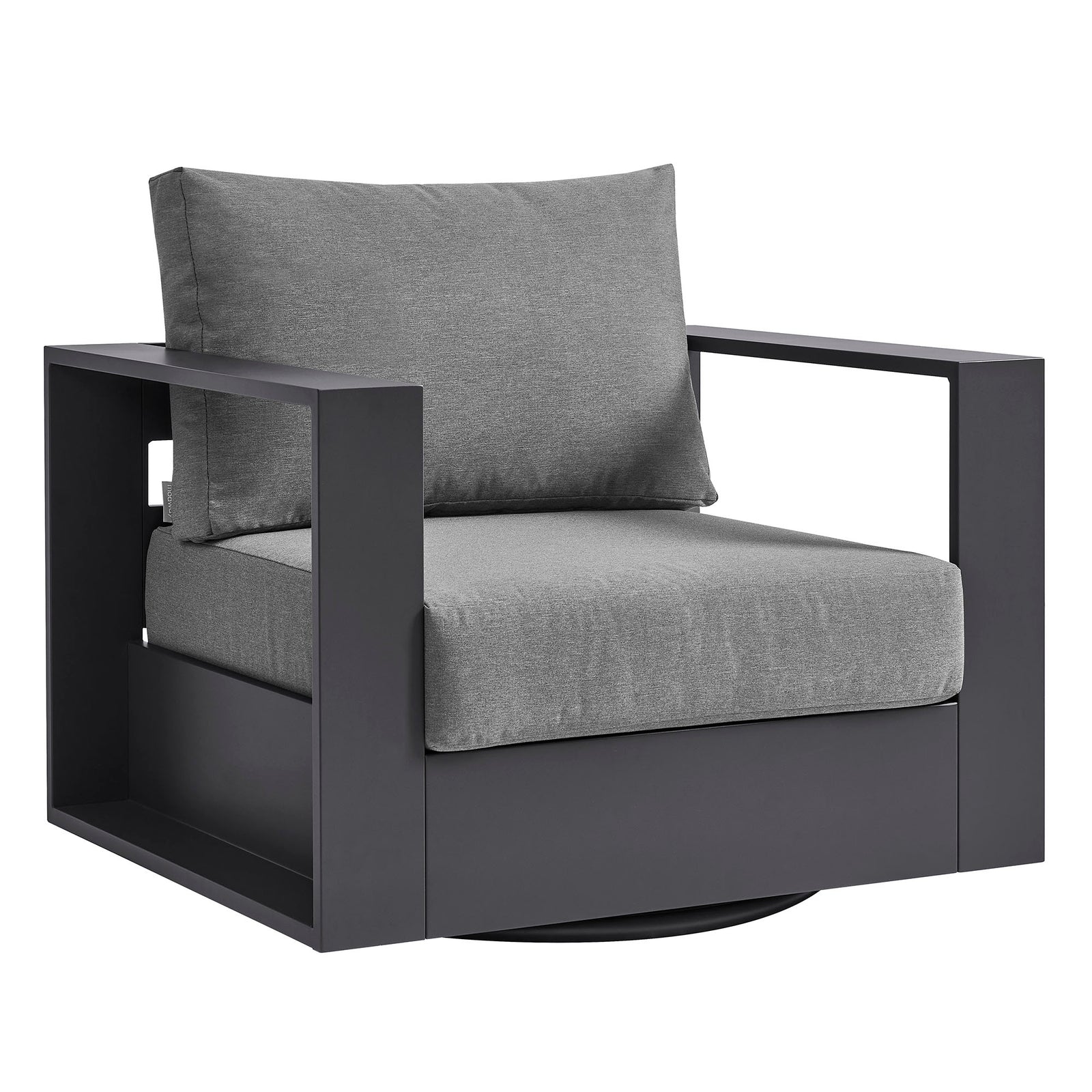 Tahoe Outdoor Patio Powder-Coated Aluminum Swivel Armchair by Modway