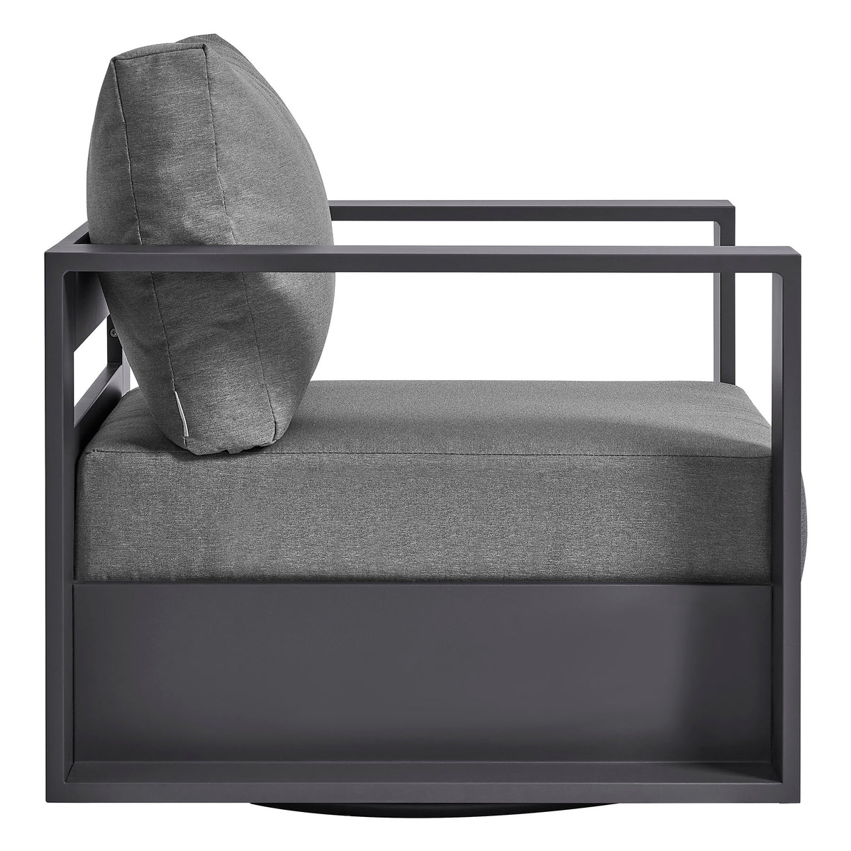 Tahoe Outdoor Patio Powder-Coated Aluminum Swivel Armchair by Modway