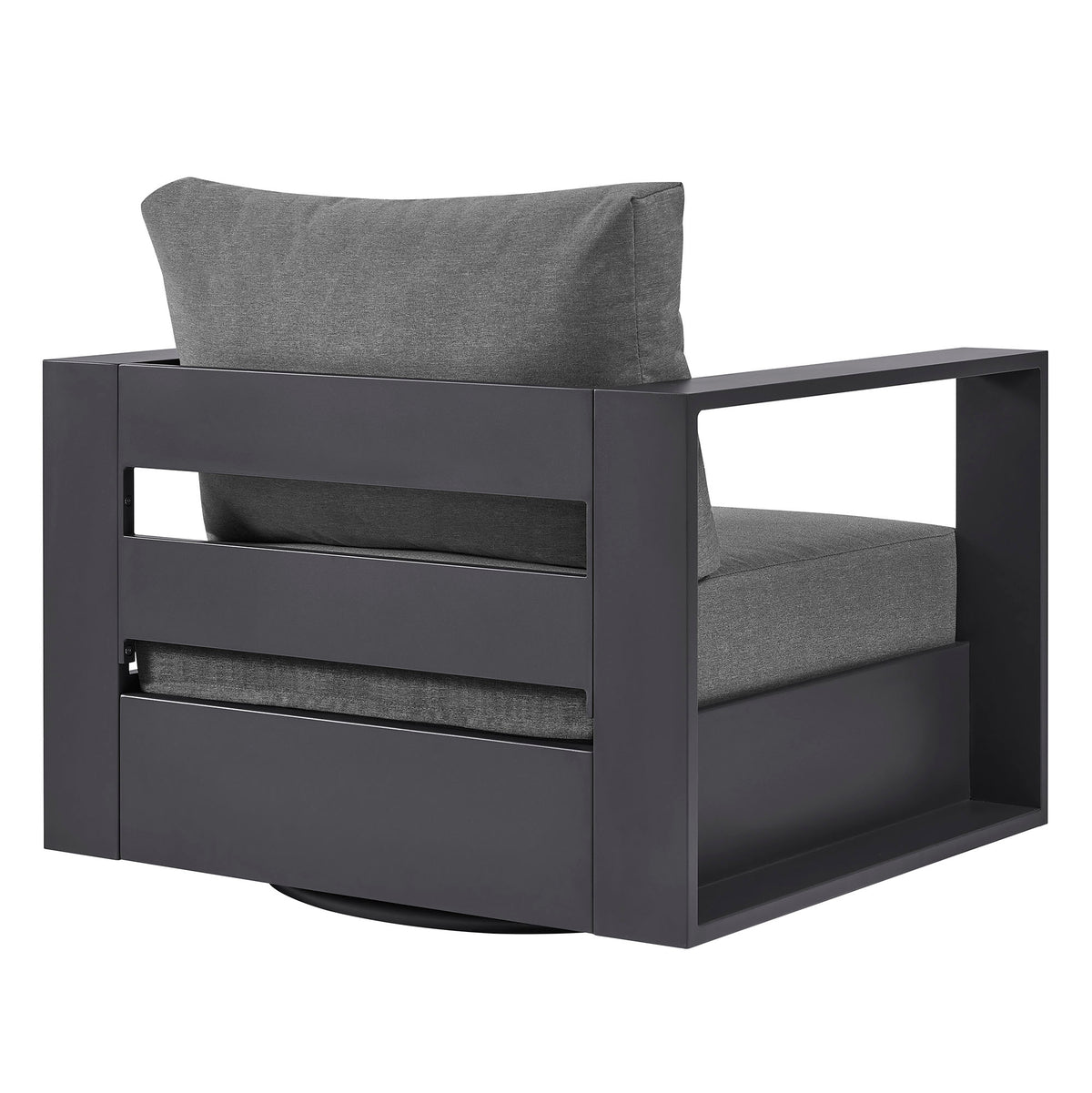 Tahoe Outdoor Patio Powder-Coated Aluminum Swivel Armchair by Modway